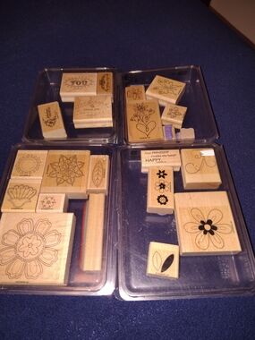 Stampin' Up! Set Of 4 Boxes Rubber Stamps